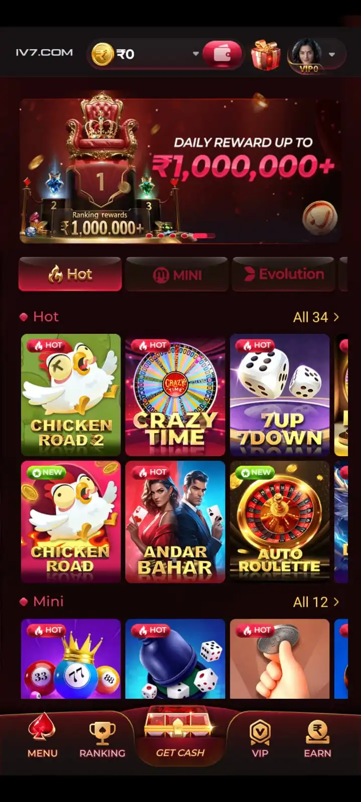 FN7 Game mobile app and featured games